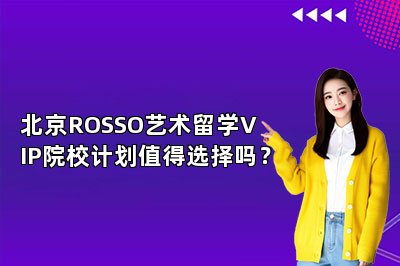 北京ROSSO艺术留学VIP院校计划值得选择吗？